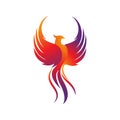 Phoenix vector icon illustration Royalty Free Stock Photo