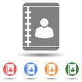 Phone address book vector icon isolated Royalty Free Stock Photo