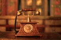 Phone, apparatus, old thing, forgotten things, vintage Royalty Free Stock Photo