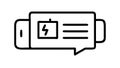 Phone Battery Charging Status Message Icon, vector design Generative AI Royalty Free Stock Photo