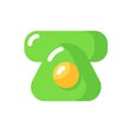 Phone book app vector flat color icon