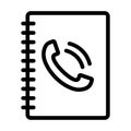 Phone Book Icon Royalty Free Stock Photo