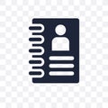 Phone book transparent icon. Phone book symbol design from Communication collection. Royalty Free Stock Photo