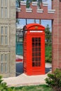 Phone booth in a city park