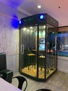 Phone booth KTV with nightclub atmosphere Royalty Free Stock Photo