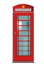 Phone booth vector Royalty Free Stock Photo