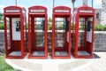 Phone booths Naval Dockyard Bermuda Royalty Free Stock Photo