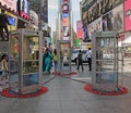 Phone Booths in Times Square