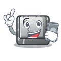 With phone button C on a keyboard character Royalty Free Stock Photo