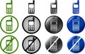 Phone buttons and symbols Royalty Free Stock Photo