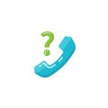 phone call icon vector. contact and support icon vector design Royalty Free Stock Photo