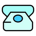 Phone call icon vector flat