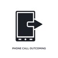 phone call outcoming isolated icon. simple element illustration from ultimate glyphicons concept icons. phone call outcoming
