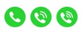 Phone call ring icon. Telephone ringing symbol vector