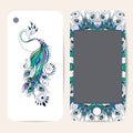 Phone case collection, delicate floral pattern