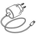 Phone Charger Adapter Doodle Drawing Illustration Vector