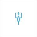 Phone charging icon flat vector logo design trendy Royalty Free Stock Photo