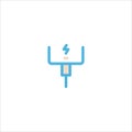 Phone charging icon flat vector logo design trendy Royalty Free Stock Photo