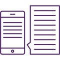 Phone chat vector icon message mobile app