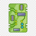 Phone circuit board icon, cartoon style Royalty Free Stock Photo
