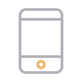 Phone colour line vector icon