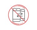 Phone Communication line icon. Incoming call. Vector Royalty Free Stock Photo