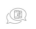 Phone Communication line icon. Incoming call. Vector Royalty Free Stock Photo