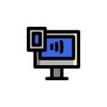 Phone and Computer Integration Icon Royalty Free Stock Photo
