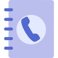 Phone contact book icon address organizer vector Royalty Free Stock Photo