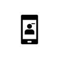 Phone, contact, remove vector icon. Simple element illustration from UI concept. Mobile concept vector illustration. Phone,