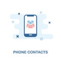 Phone Contacts icon. Simple element illustration. Phone Contacts pixel perfect icon design from mobile phone collection. Using for