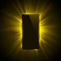 Phone cover color design modern yellow background.