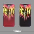 Phone Cover Fiery Pattern