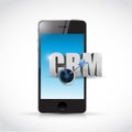 phone crm message illustration design Royalty Free Stock Photo