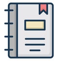 Phone Directory Isolated Vector Icon That can be easily Modified or Edited.