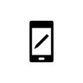 Phone, edit, pencil vector icon. Simple element illustration from UI concept.  Mobile concept vector illustration. Phone, edit, Royalty Free Stock Photo