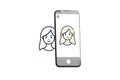 Phone face scanning identification, isolated