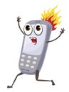 Phone on fire