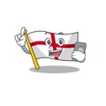 With phone flag england isolated in the mascot