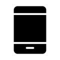Phone glyph flat vector icon Royalty Free Stock Photo