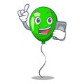 With phone green balloon cartoon Birthday very funny