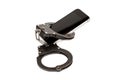 Phone and the handcuffs. the concept of dependence on the Intern Royalty Free Stock Photo