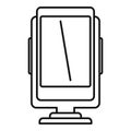 Phone holder accessories icon, outline style Royalty Free Stock Photo