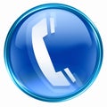 Phone icon blue