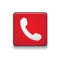 Phone icon button vector Royalty Free Stock Photo