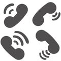 Phone icon set symbol style