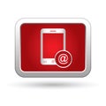 Phone icon with mail menu Royalty Free Stock Photo