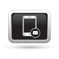 Phone icon with mail menu Royalty Free Stock Photo