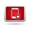 Phone icon with mail menu Royalty Free Stock Photo