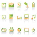 Phone icon performance icons Royalty Free Stock Photo